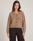 n80 26118-1 cardigan mélange Cammello indossato da Polly 2, foto 1