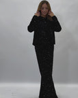 Completo premium felpa e pantaloni paillettes