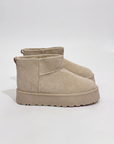 Stivali Marinka beige vista laterale