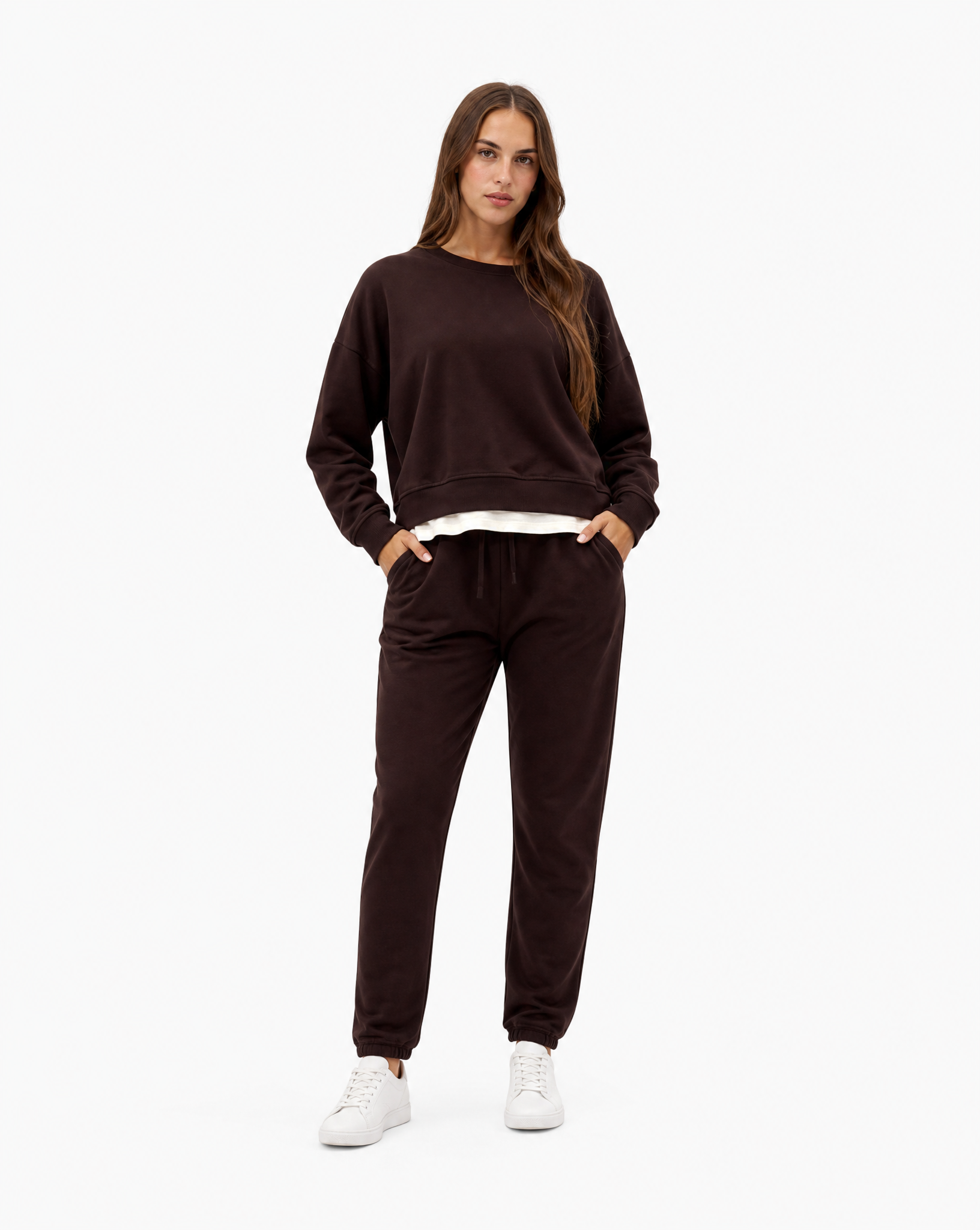 Tuta donna in cotone – Bordeaux