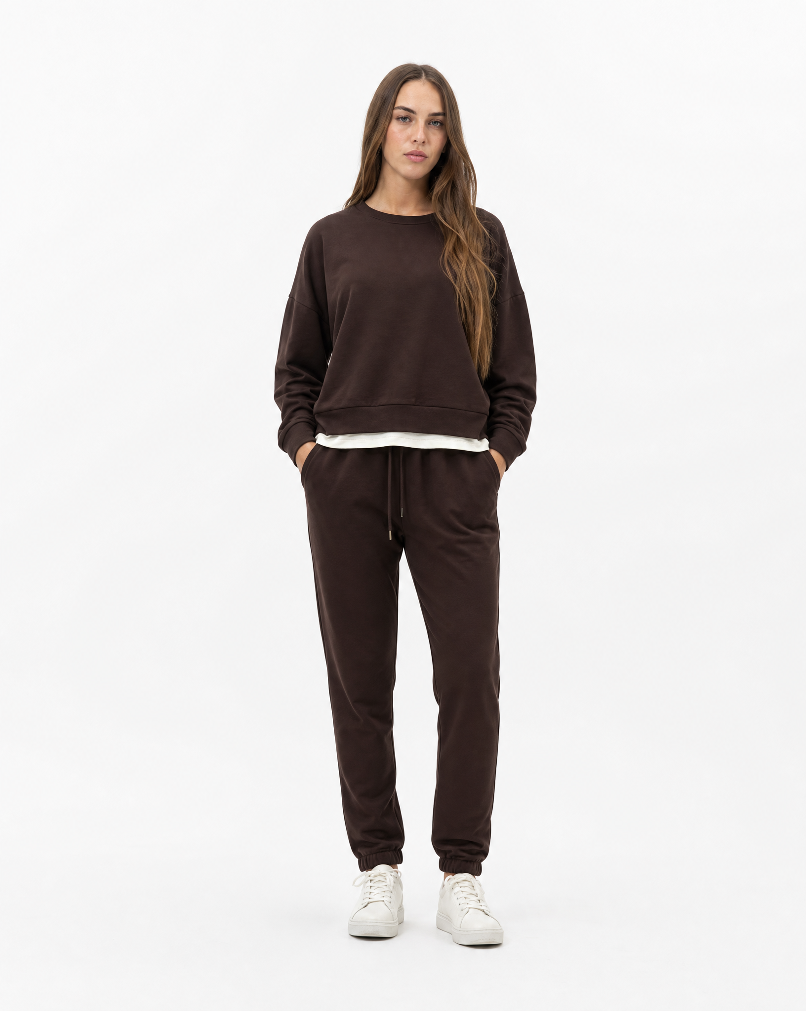 Tuta donna in cotone – Marrone