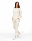 Tuta donna in cotone – Panna