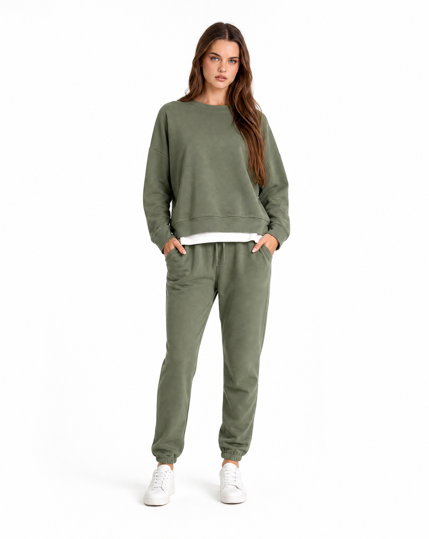 Tuta donna in cotone – Verde