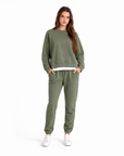 Tuta donna in cotone – Verde