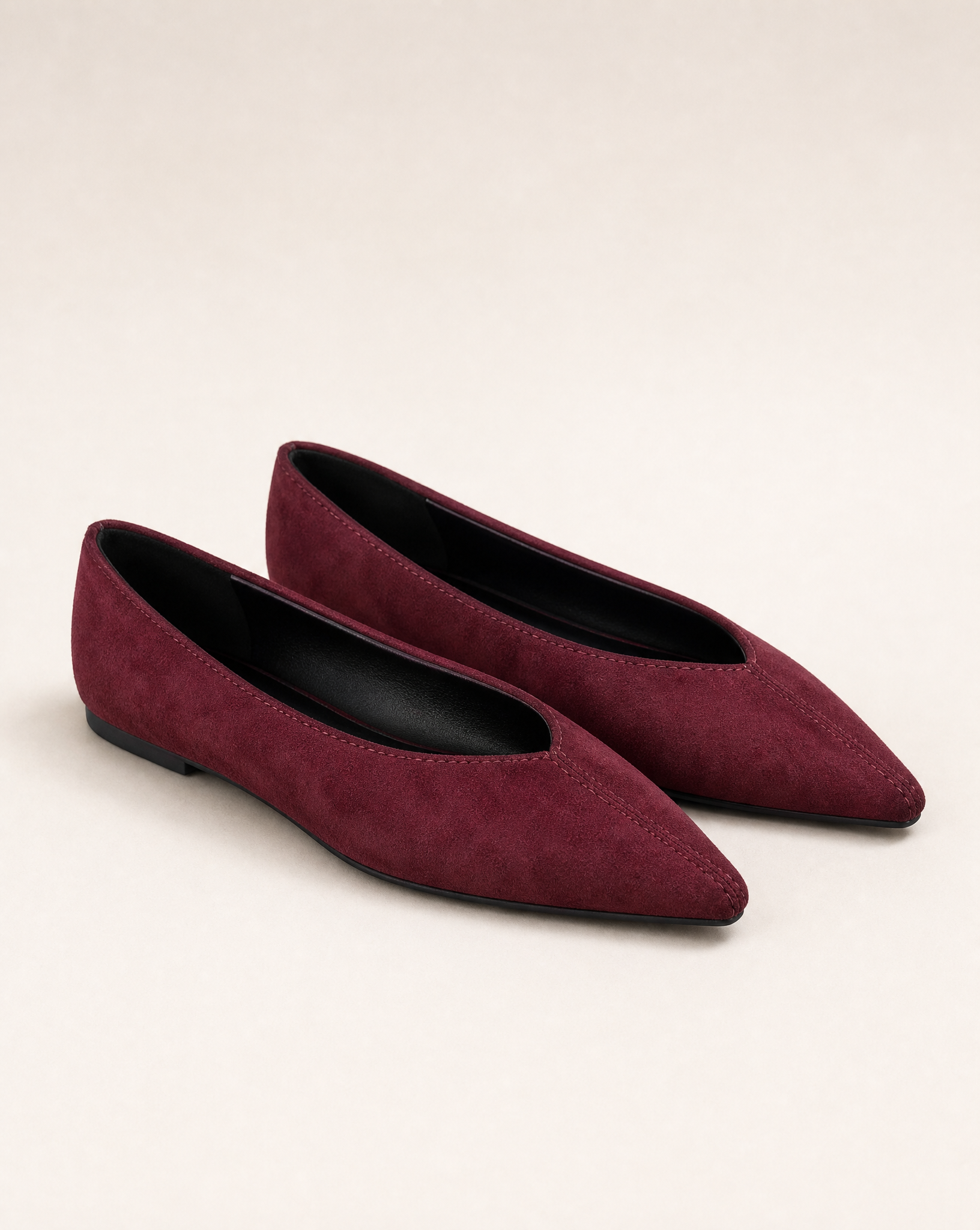 Ballerine donna VB6158 colore Bordeaux, vista laterale