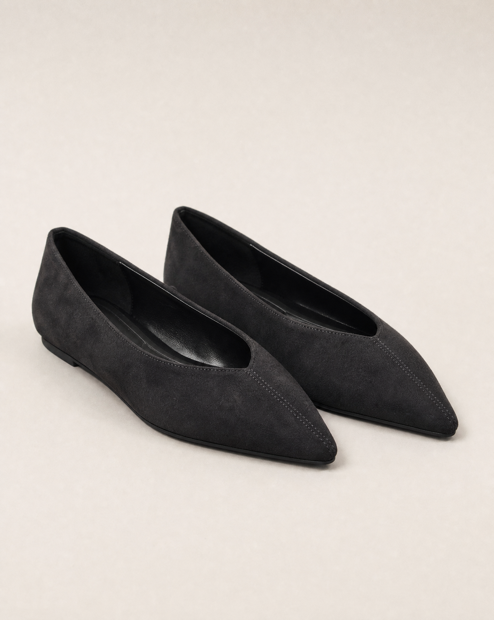 Ballerine donna VB6158 colore Carbone, vista tre quarti