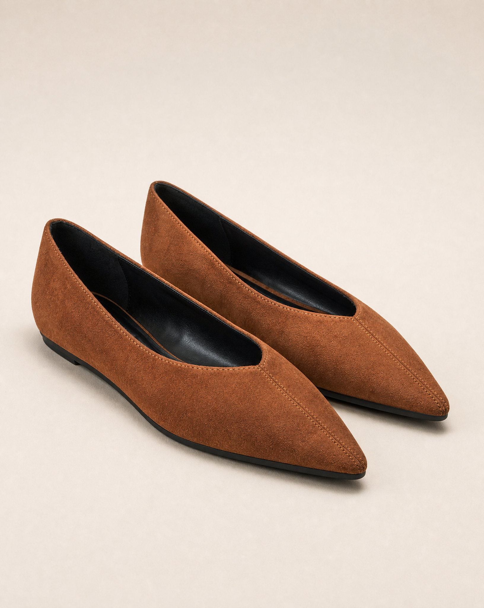Ballerine donna VB6158 colore Marrone, vista laterale