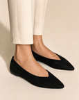 Ballerine donna VB6158 colore Nero, indossata in primo piano