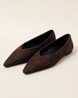 Ballerine donna VB6158 colore Noce, vista tre quarti