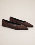 Ballerine donna VB6158 colore Noce, vista laterale