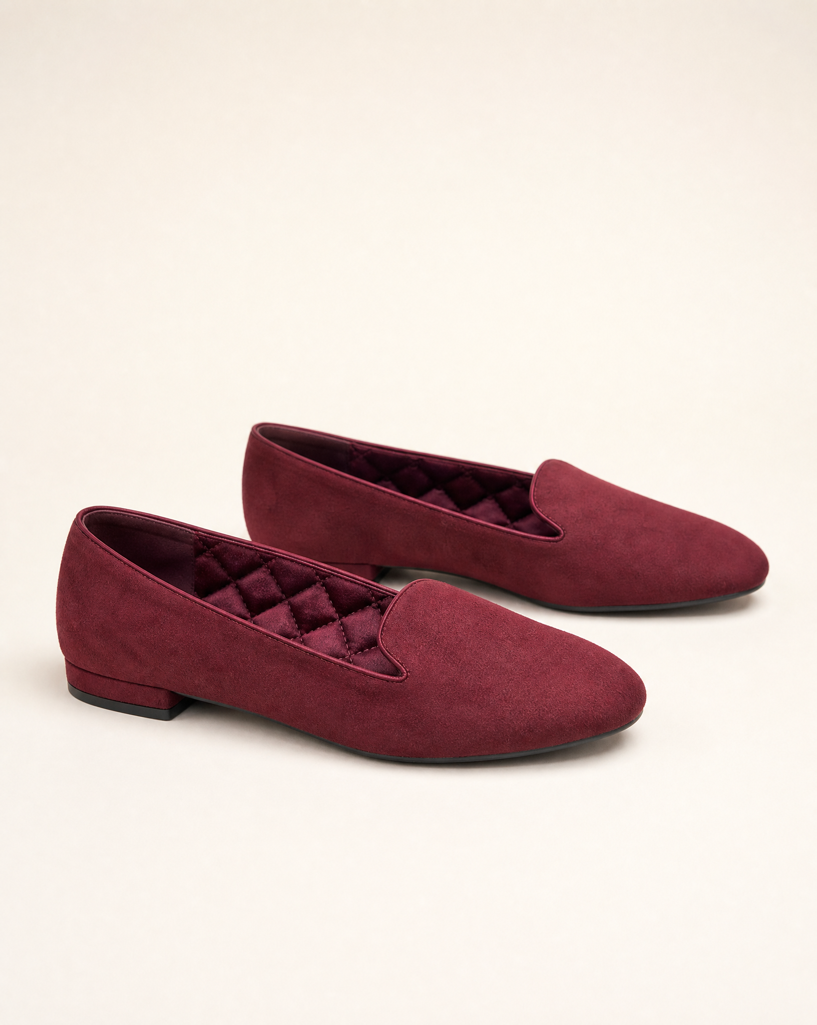 Mocassini VB6189 bordeaux vista laterale