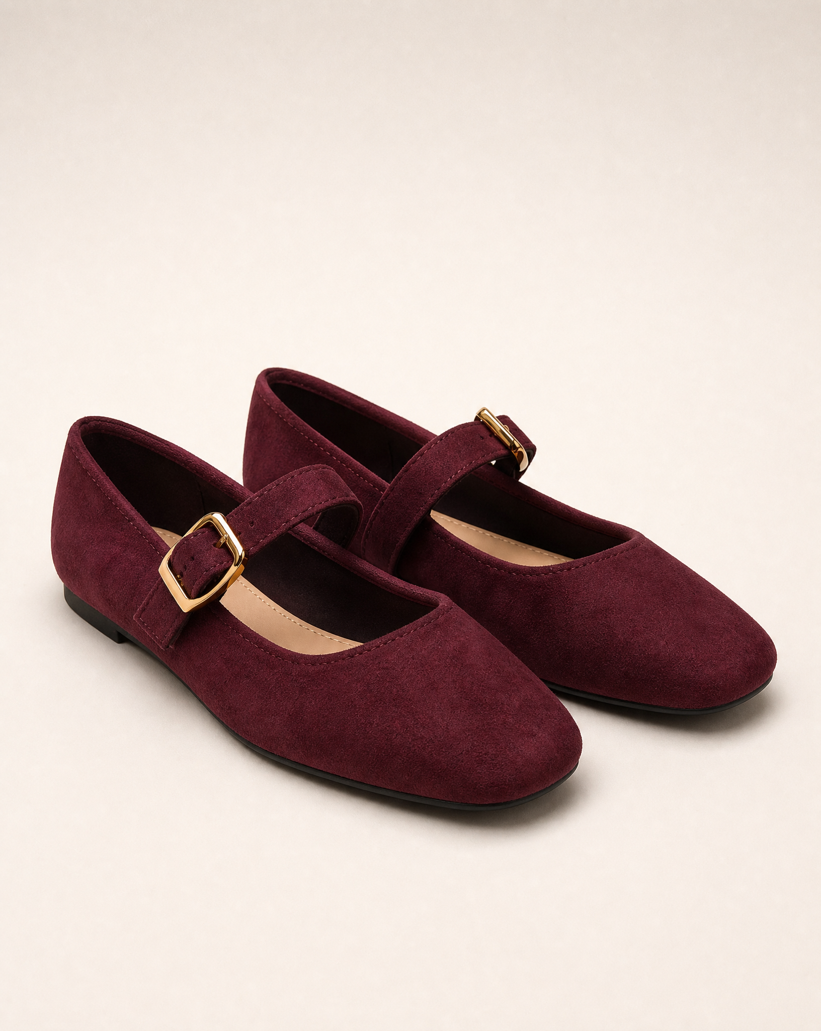 Ballerine donna VB6192 colore Bordeaux, vista tre quarti