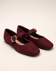 Ballerine donna VB6192 colore Bordeaux, vista tre quarti