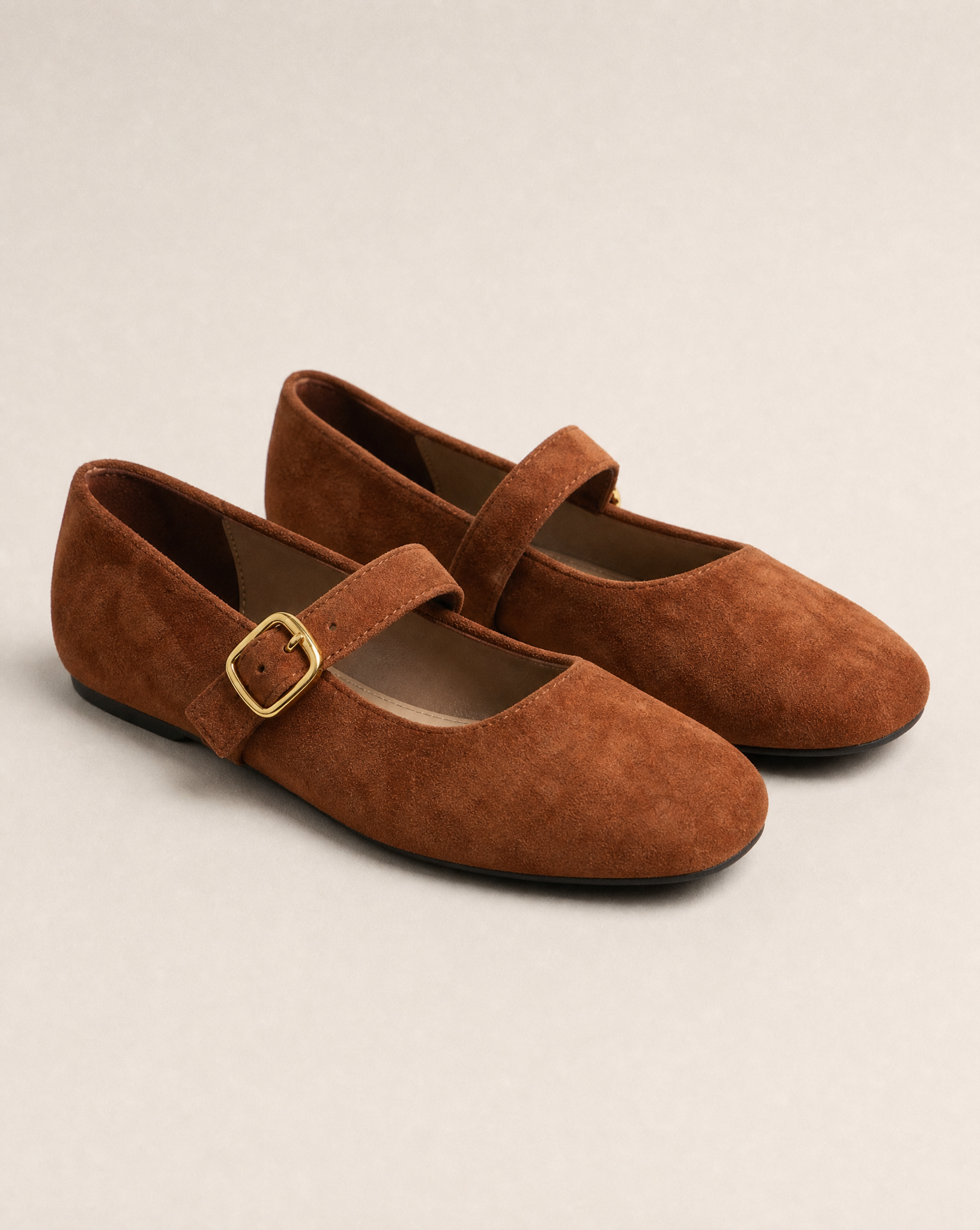 Ballerine donna VB6192 colore Marrone, vista tre quarti