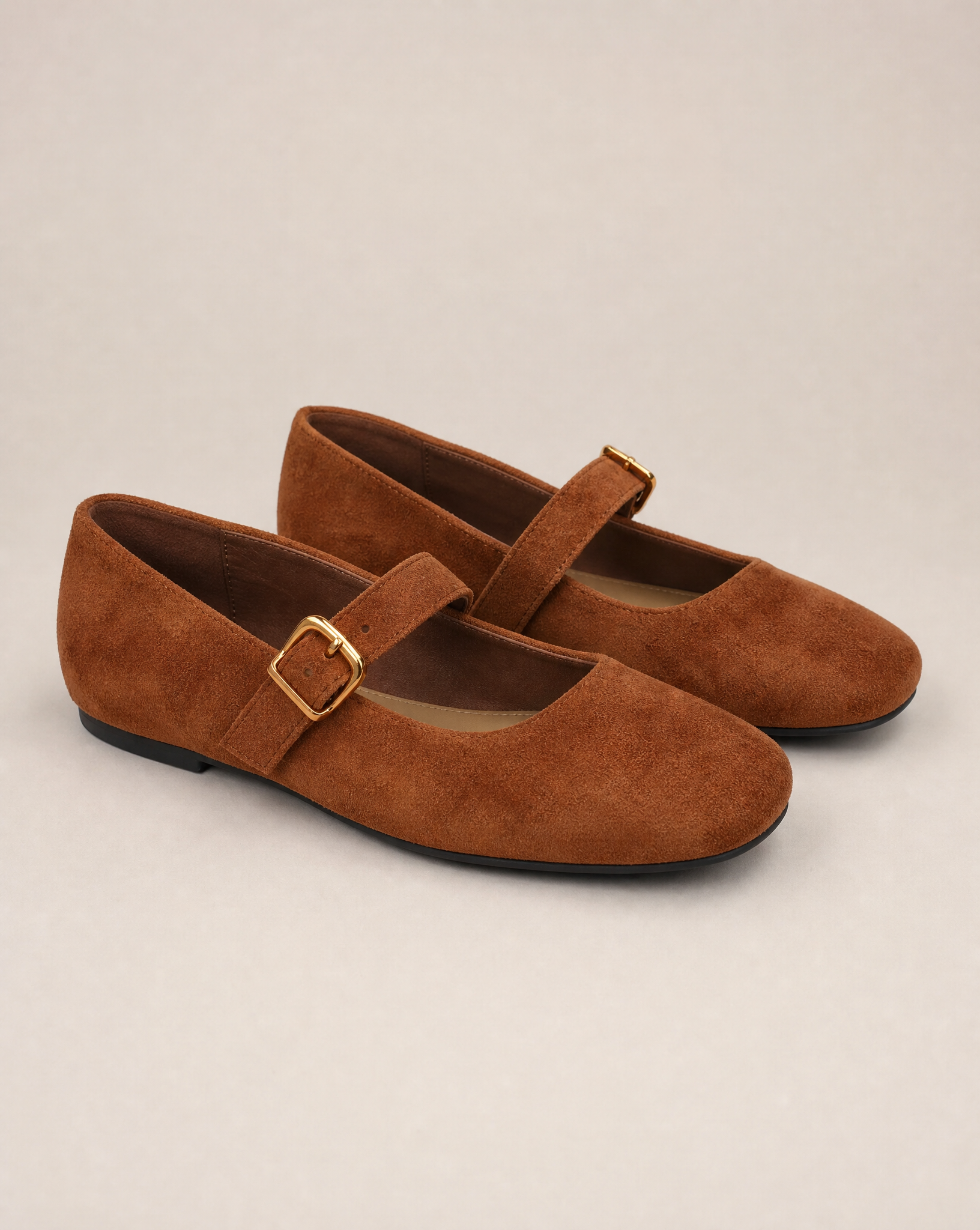 Ballerine donna VB6192 colore Marrone, vista laterale