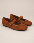 Ballerine donna VB6192 colore Marrone, vista laterale