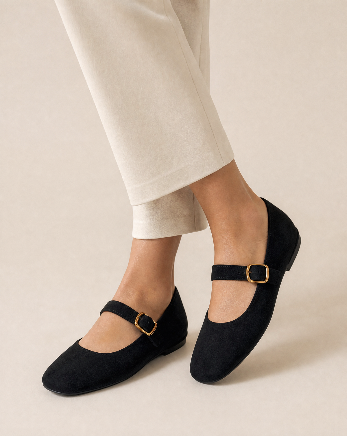 Ballerine donna VB6192 colore Nero, indossata dettaglio