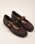 Ballerine donna VB6192 colore Noce, vista tre quarti