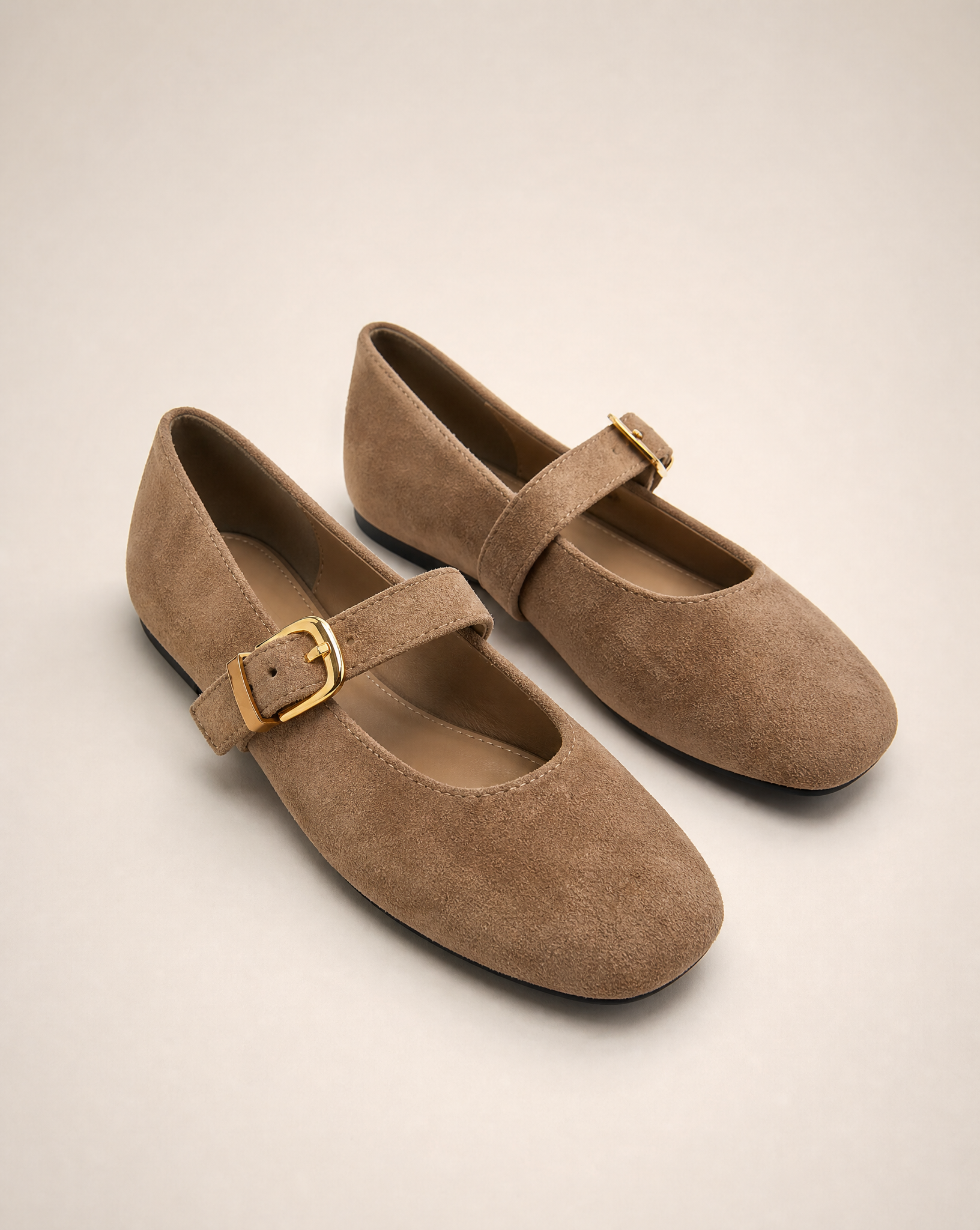 Ballerine donna VB6192 colore Taupe, vista tre quarti