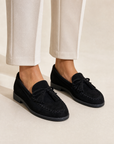 Mocassini donna VB6601 Nero indossati