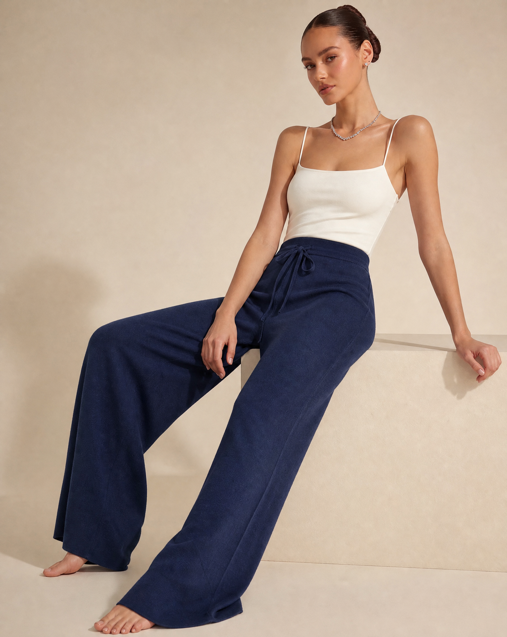 Pantaloni x17 603 Blu indossati da Polly 6, foto 3