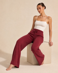 Pantaloni x17 603 Bordeaux indossati da Polly 6, foto 3