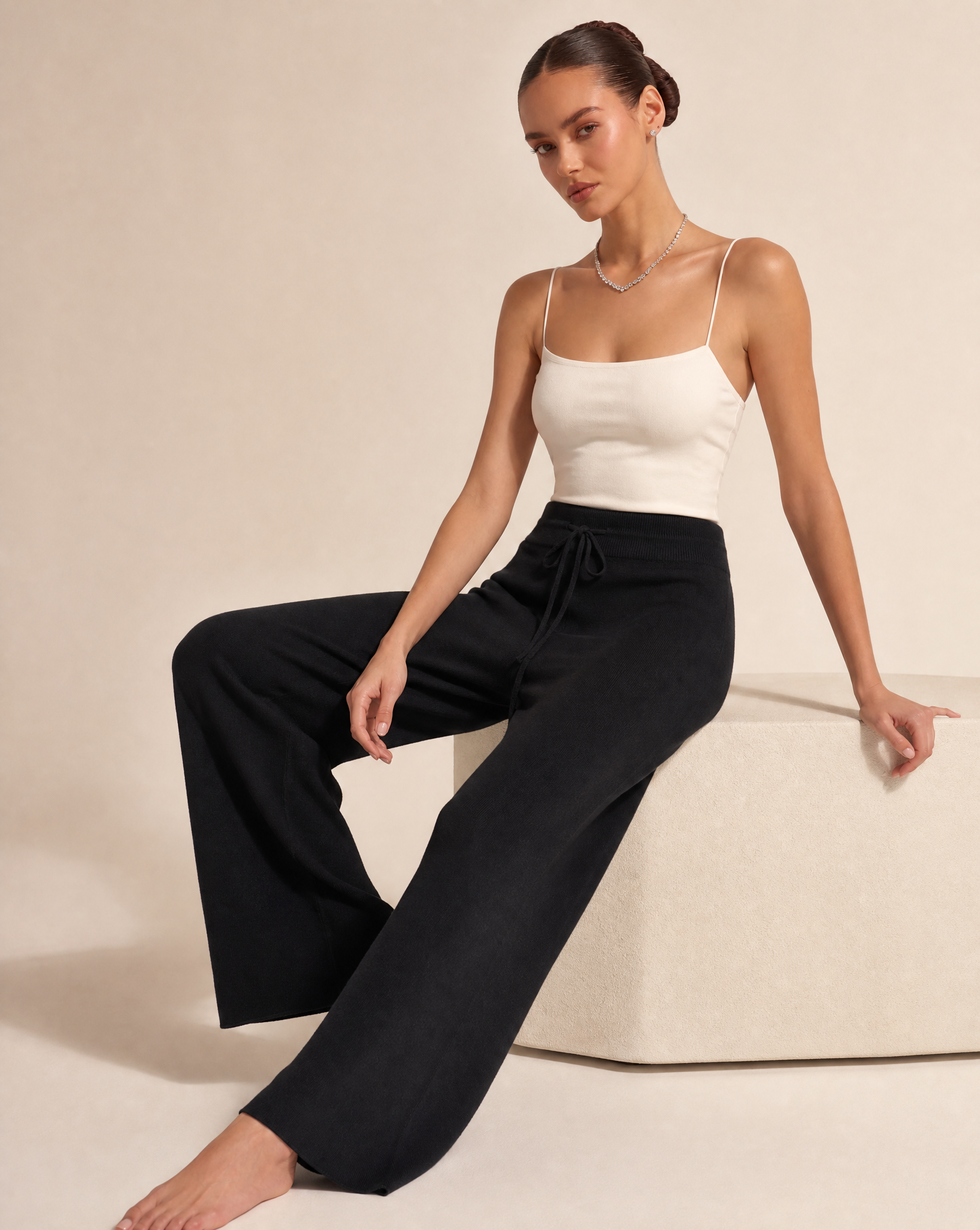 Pantaloni x17 603 Nero indossati da Polly 6, foto 3