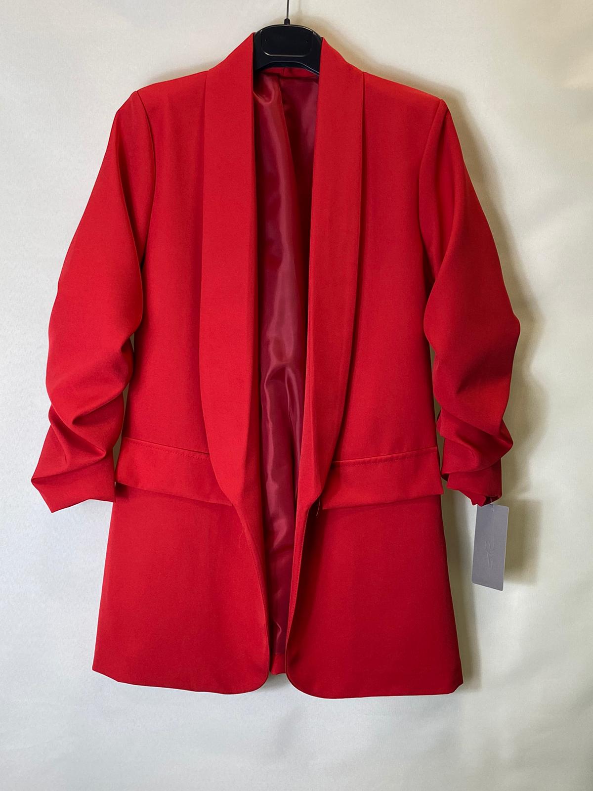 Blazer elegante a manica arrotolata