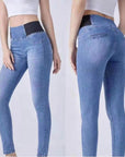 Jeggings donna push up vita alta