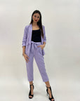 Pantaloni eleganti con fiocco