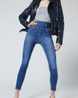 Jeggings donna push up vita alta