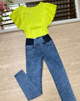 Jeggings donna push up vita alta
