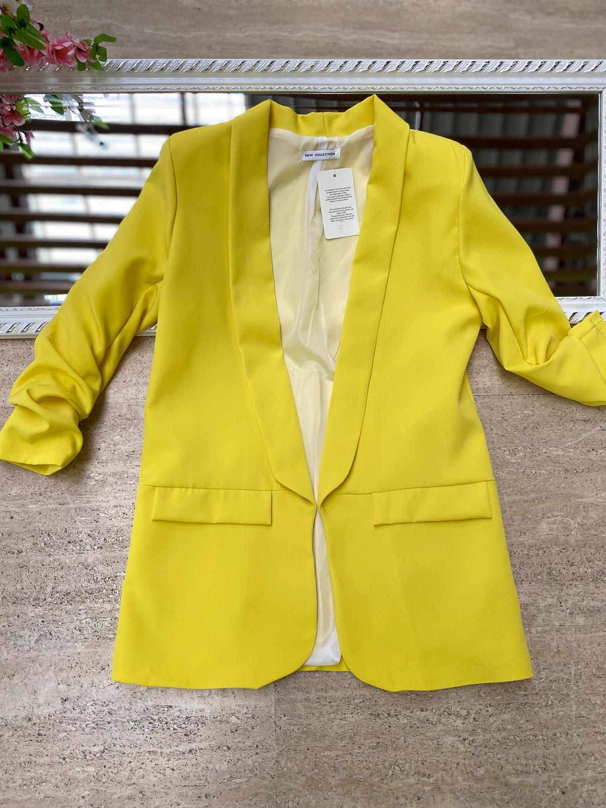 Blazer elegante a manica arrotolata