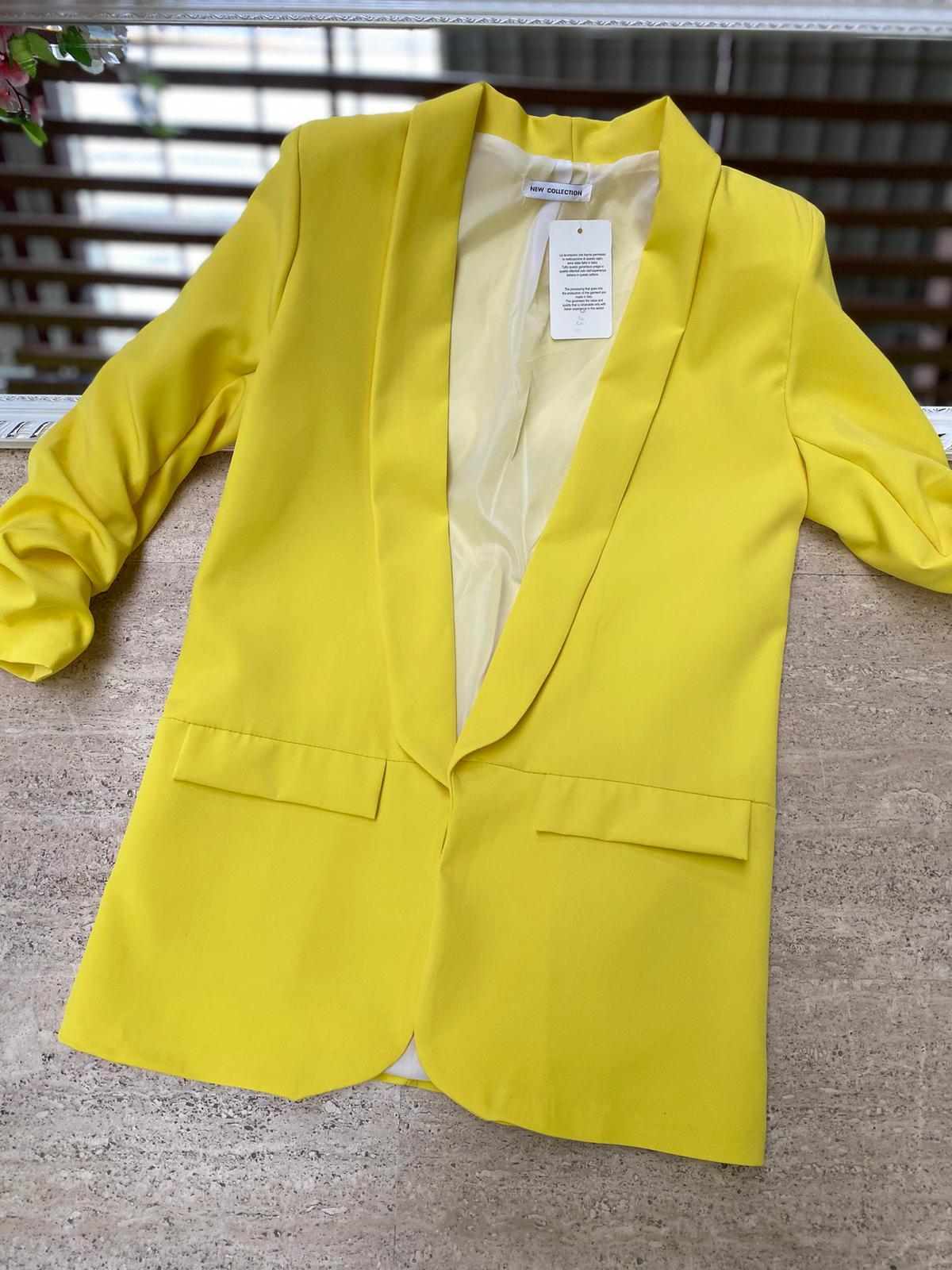 Blazer elegante a manica arrotolata