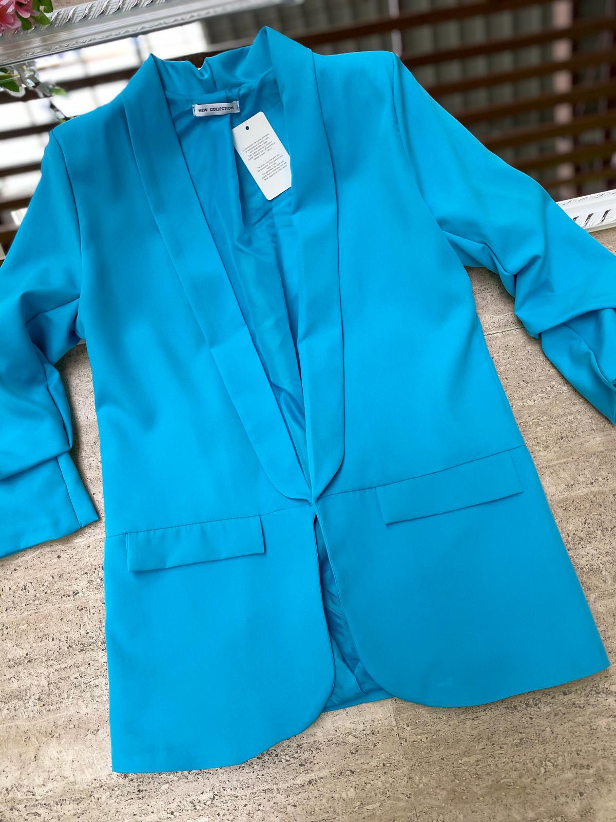 Blazer elegante a manica arrotolata