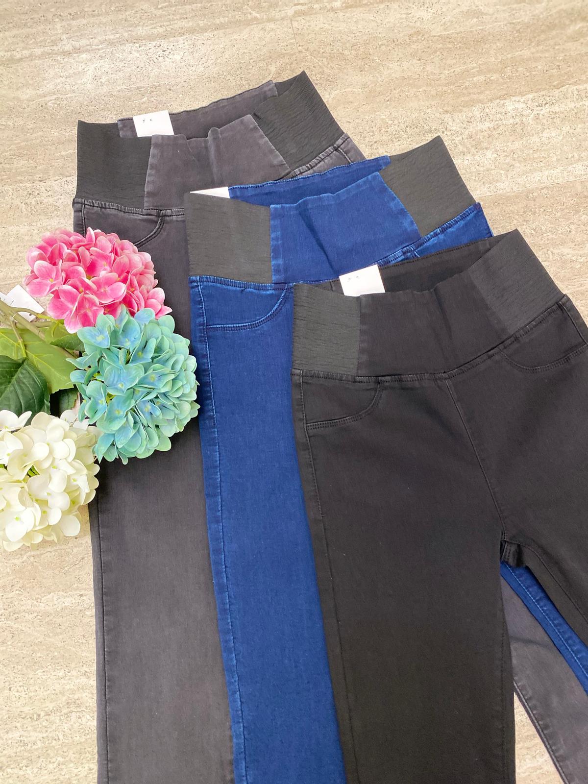 Jeggings donna push up vita alta