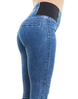 Jeggings donna push up vita alta