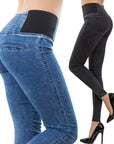 Jeggings donna push up vita alta